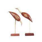 wooden saras pair of 2 set