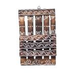 wooden handcrafted black color key hanger