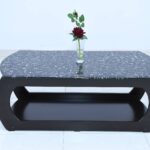 wooden black color style center table