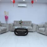 wooden sofa set 3+1+1 & center table