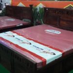 wooden bed set Design 4137