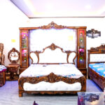 WOODEN  MAHARAJA BED